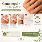 Anel Correntes Elegantes com Zircônias