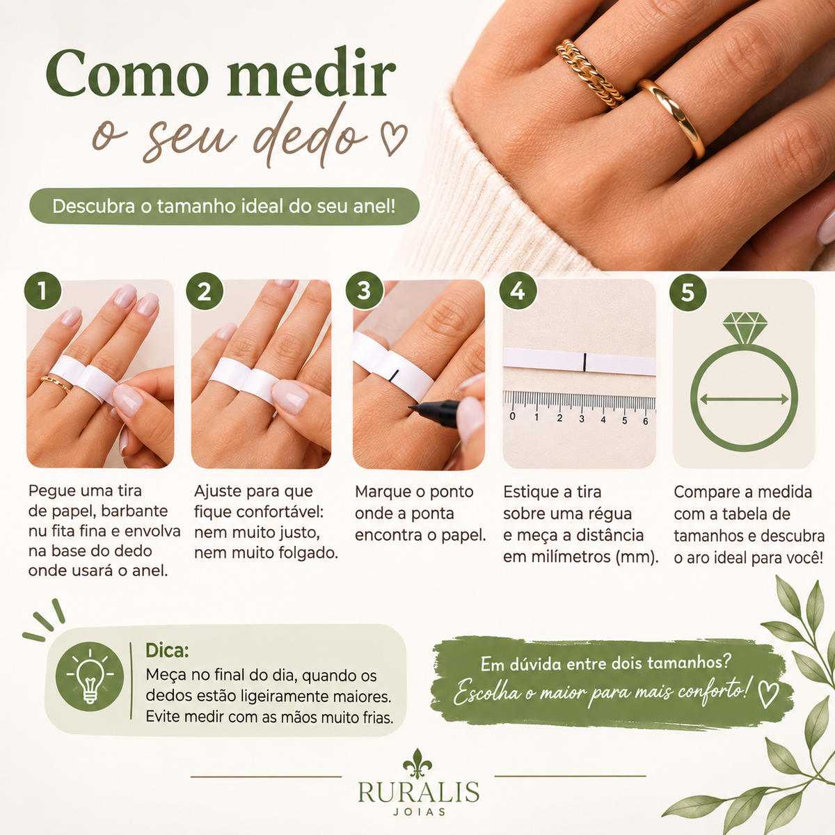 Anel Correntes Elegantes com Zircônias