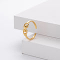 Anel Bridão Prata 925 Banhado Ouro 14k