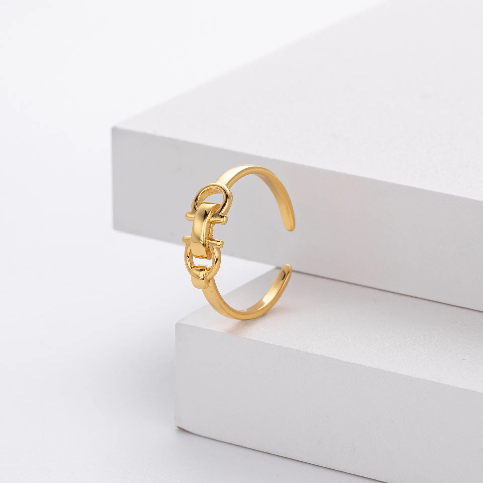 Anel Bridão Prata 925 Banhado Ouro 14k