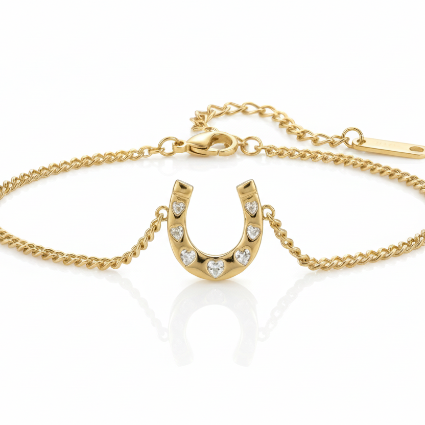 Pulseira Horse Fashion Dourada
