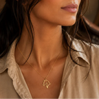 Conjunto Corrente e Pingente Cavalo Elegance Dourado