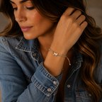 Pulseira Ajustável Galope Cores Pingente Dourado