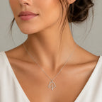 Conjunto Corrente e Pingente Cavalo Elegance Prata