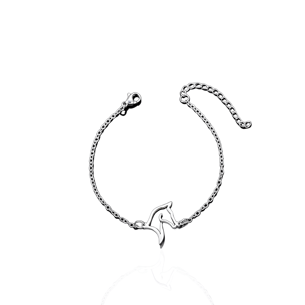Pulseira Cavalo Vasado Prata