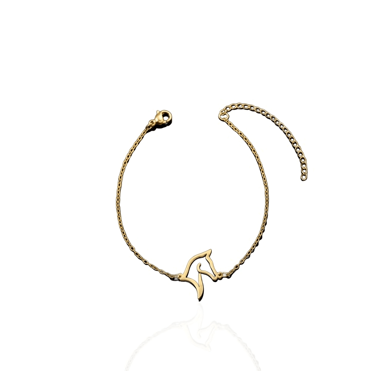 Pulseira Cavalo Vasado Dourado