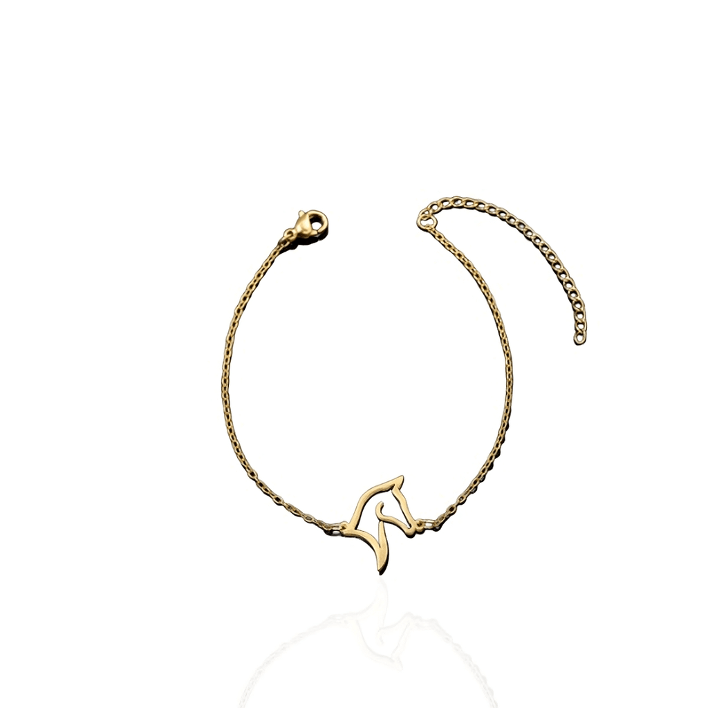 Pulseira Cavalo Vasado Dourado