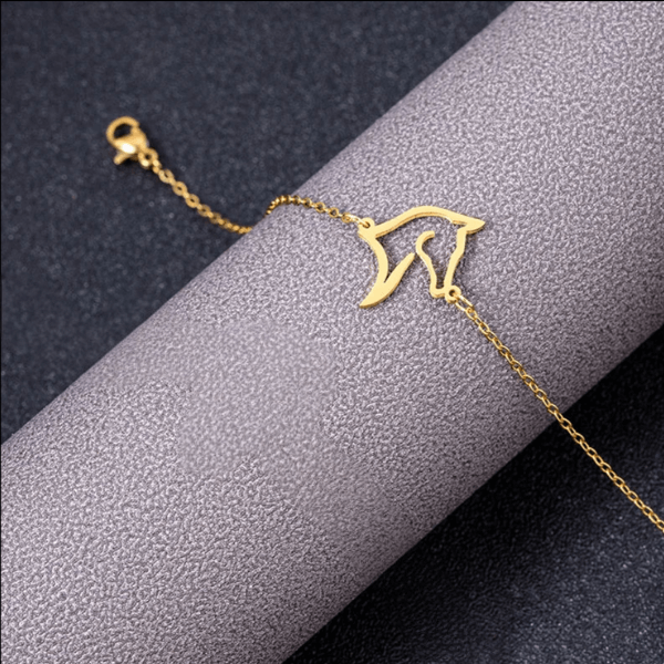 Pulseira Cavalo Vasado Dourado