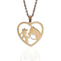 Conjunto Colar e Pingente Alma Dourado