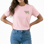 T-shirt Vaquinha Floral Pequena