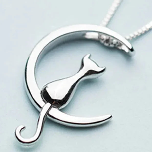 Conjunto Gatinho Lunar Prata 925