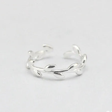 Anel Ramo de Oliveira Prata 925