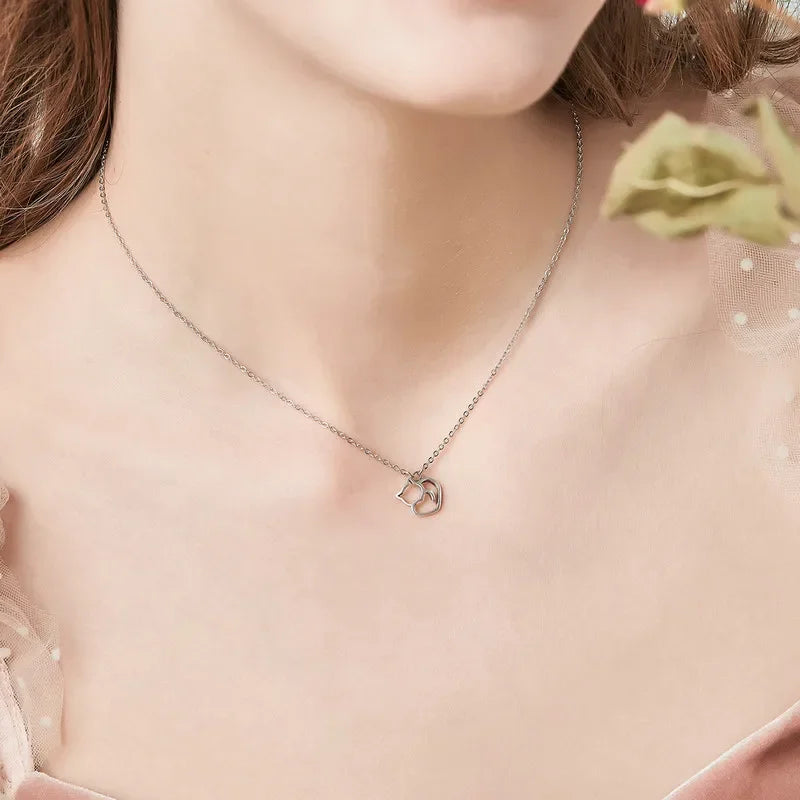 Conjunto Amor Felino Minimalista Prata 925