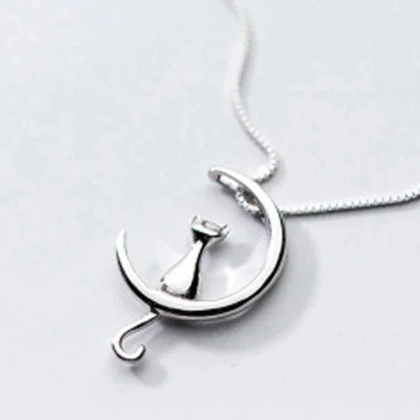 Conjunto Gatinho Lunar Prata 925