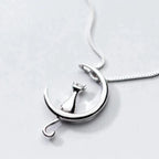 Conjunto Gatinho Lunar Prata 925