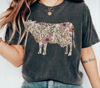 T-shirt Vaquinha Floral Grande