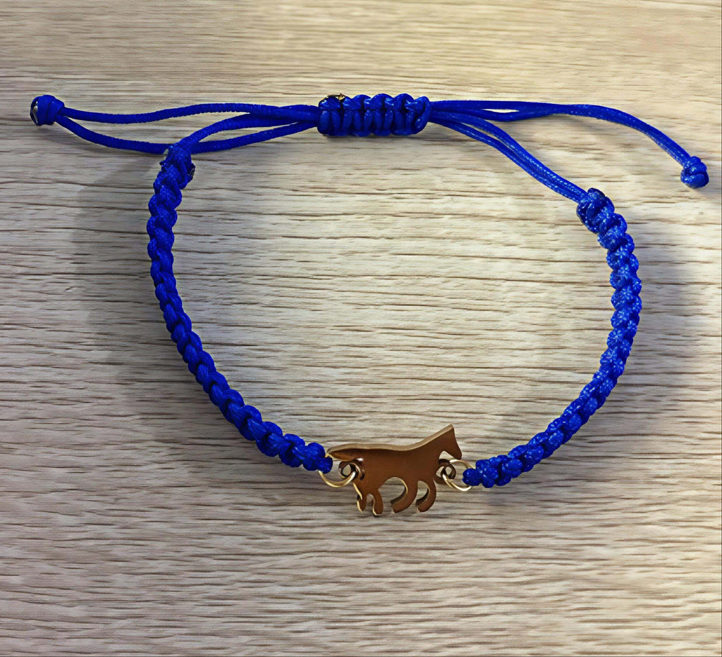 Pulseira Ajustável Galope Cores Pingente Dourado