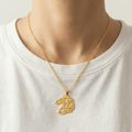 Conjunto Cavalo Geométrico Moderno Dourado