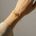 Pulseira Cavalo Vasado Dourado
