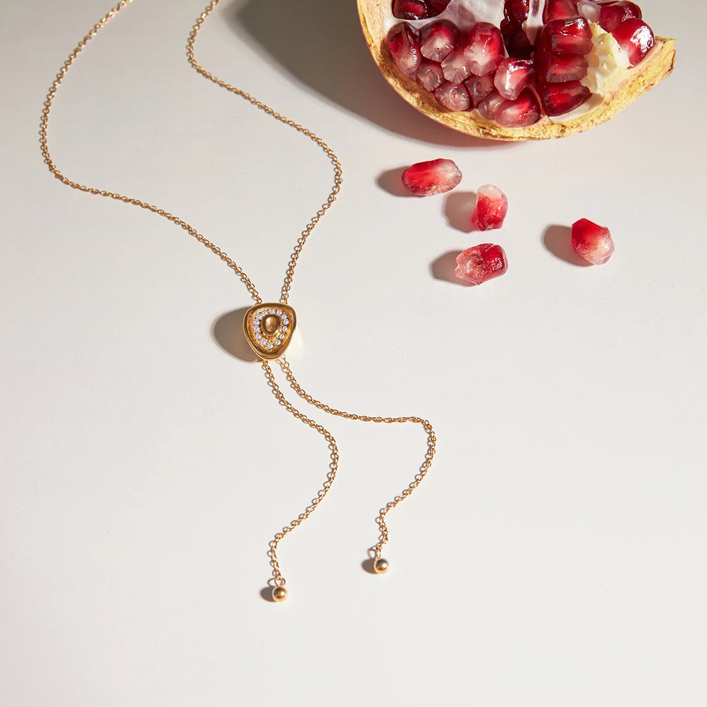 Colar com Pingente Deslizante Cowgirl Dourado