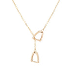 Conjunto Estribos Entrelaçados Dourado