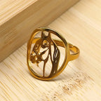 Anel Mustang Dourado