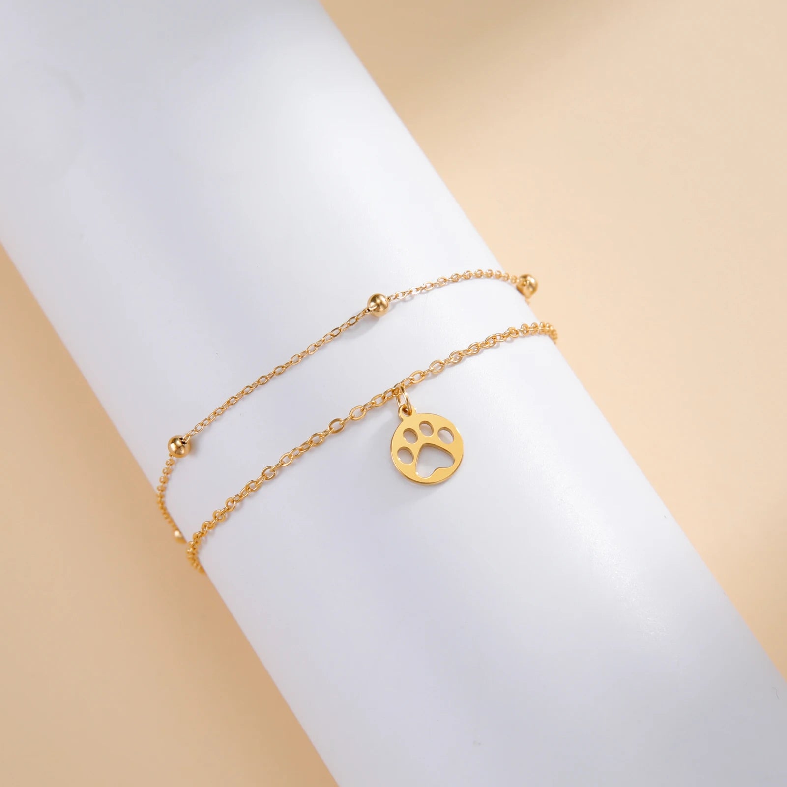 Pulseira Dupla Amor Pet Dourada