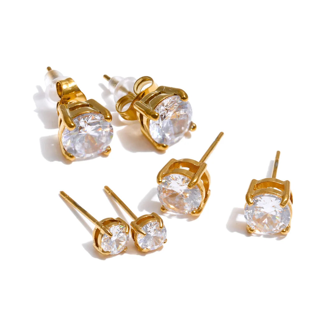 Kit de brincos Brilho de 3 Marias com Zircônias
