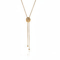 Colar com Pingente Deslizante Cowgirl Dourado