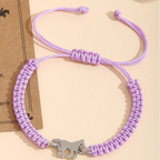 Pulseira Ajustável Galope Cores Pingente Prata