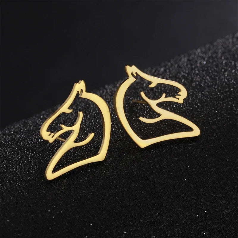 Brinco Mustang Selvagem Dourado