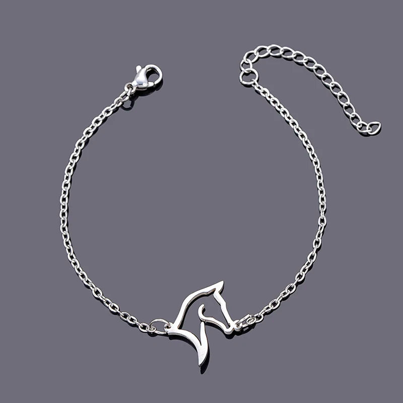 Pulseira Cavalo Vasado Prata