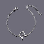 Pulseira Cavalo Vasado Prata