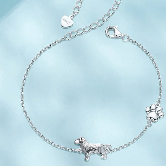 Pulseira Meu Cão Pastor Prata 925