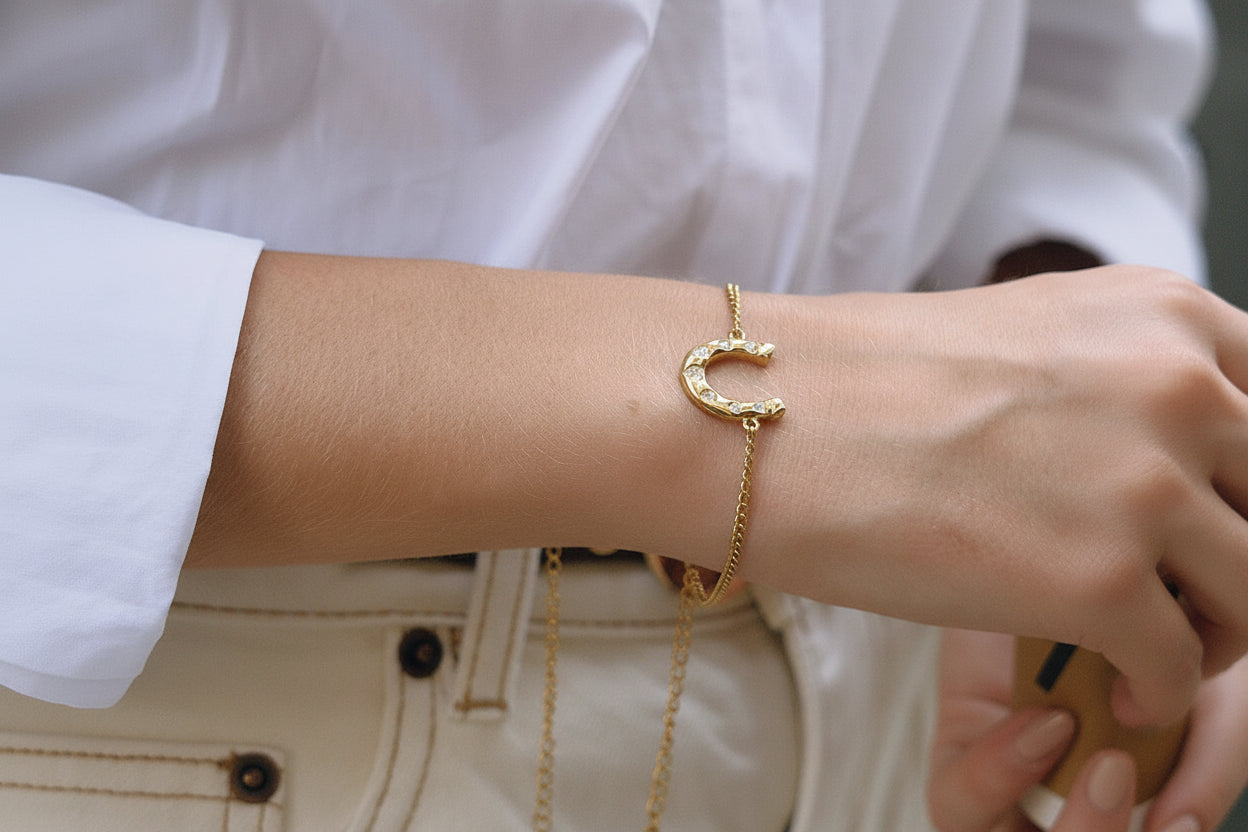 Pulseira Horse Fashion Dourada