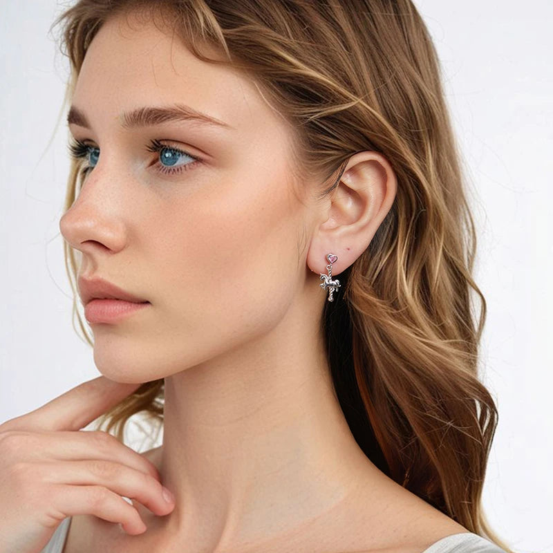 Brinco Paixão Equina Carrossel Prata 925