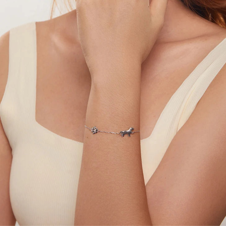 Pulseira Meu Cão Pastor Prata 925