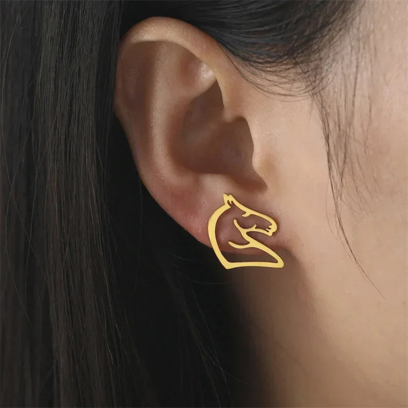 Brinco Mustang Selvagem Dourado