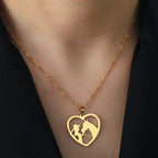Conjunto Colar e Pingente Alma Dourado