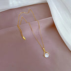 Colar Gota d'água Brilhante