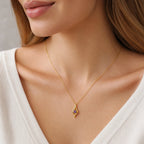Colar Horizontes Brilhantes Banhado a Ouro