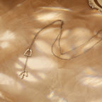 Conjunto Colar e Pingente Cavalo Estribado Prata