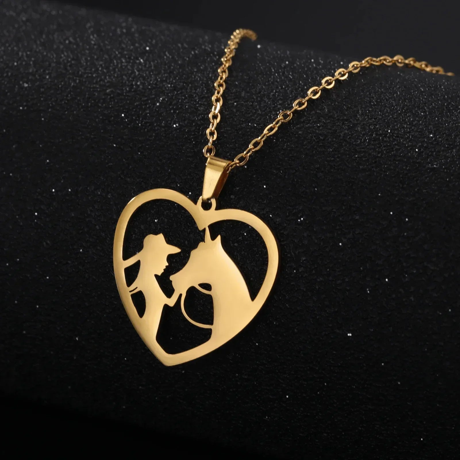 Conjunto Colar e Pingente Alma Dourado