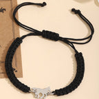 Pulseira Ajustável Galope Cores Pingente Prata