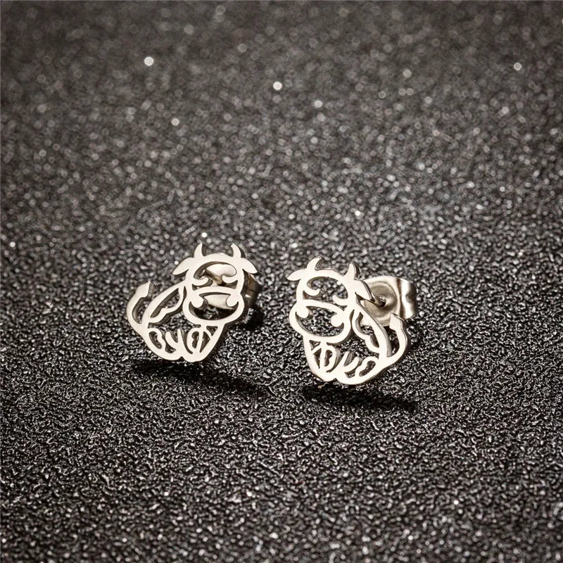 Brinco Vaquinha Mimosa Prata