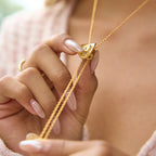 Colar com Pingente Deslizante Cowgirl Dourado