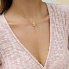 Colar com Pingente Deslizante Cowgirl Dourado