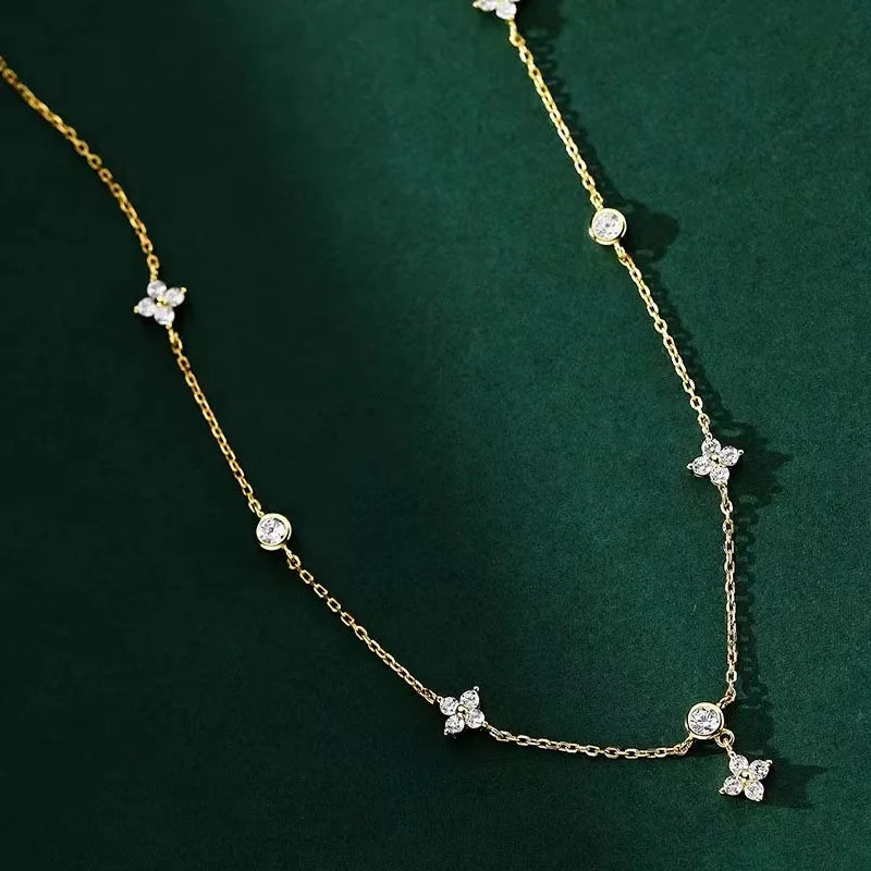 Conjunto trevo de 4 Folhas Prata ou Dourado