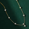 Conjunto trevo de 4 Folhas Prata ou Dourado