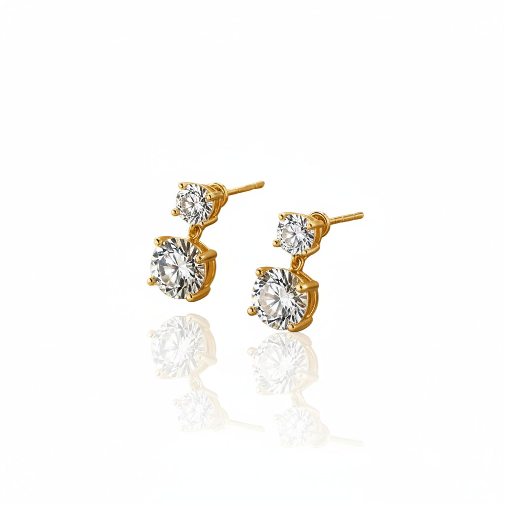 Brinco Bétula Banhado Ouro 18k